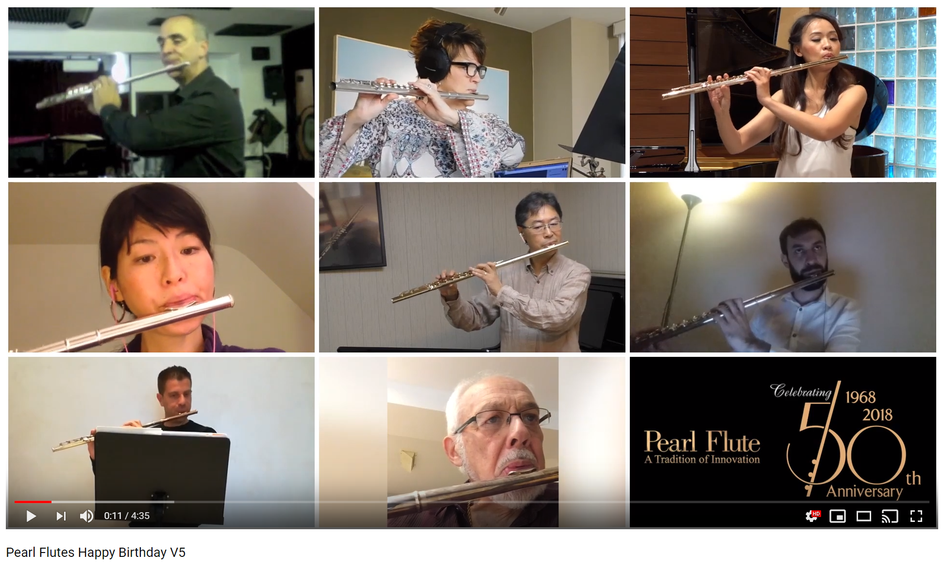 Pearl Flutes- Happy Birthday